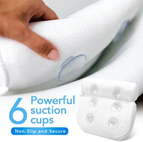 Bath Pillow with Non-Slip Suction Cups for Relaxing Bath | Sansoti