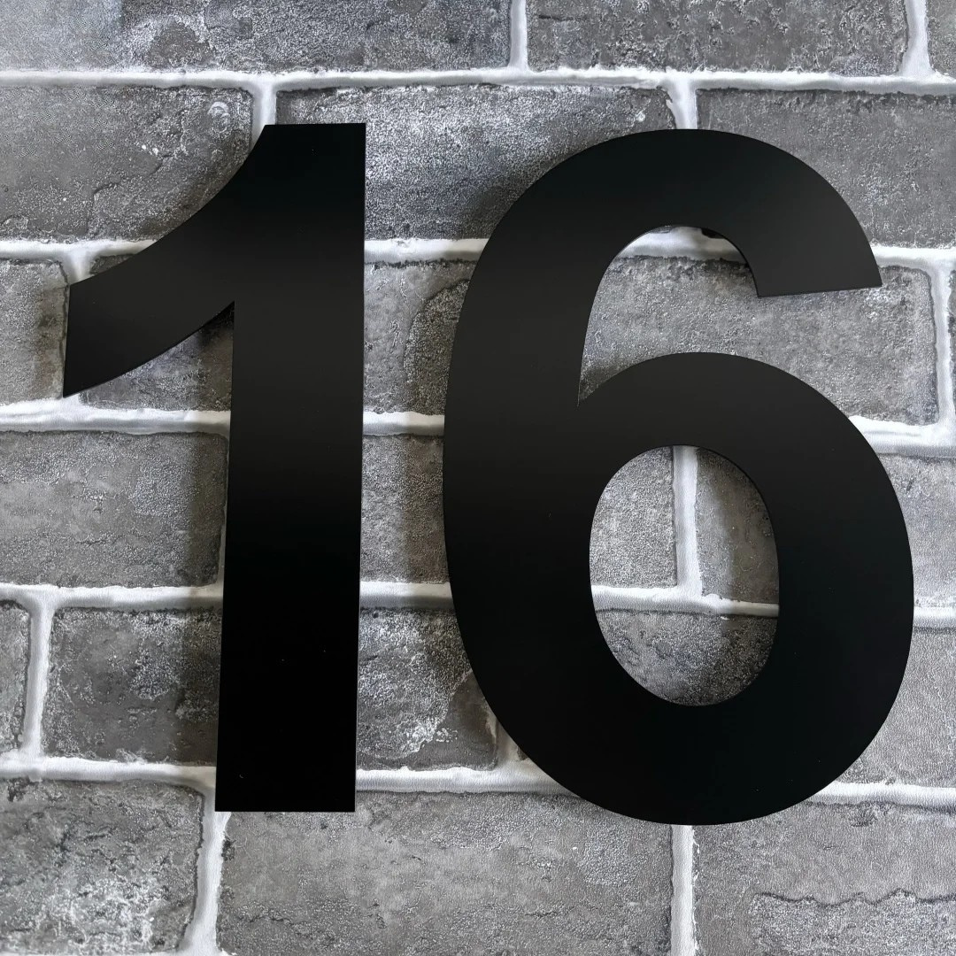 3D Floating House Number for Outdoors – Modern Stainless Steel Number for Facade and Entrance | Sansoti