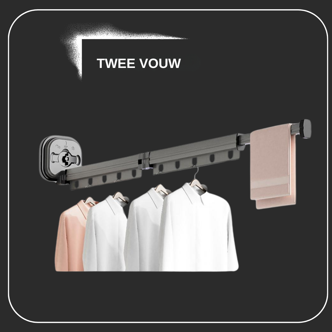 Inklapbaar Wasrek voor Aan de Muur of Deur - Ruimtebesparend Opvouwbaar Droogrek - Compact & Veelzijdig Design voor Kleine Ruimtes | Sansoti