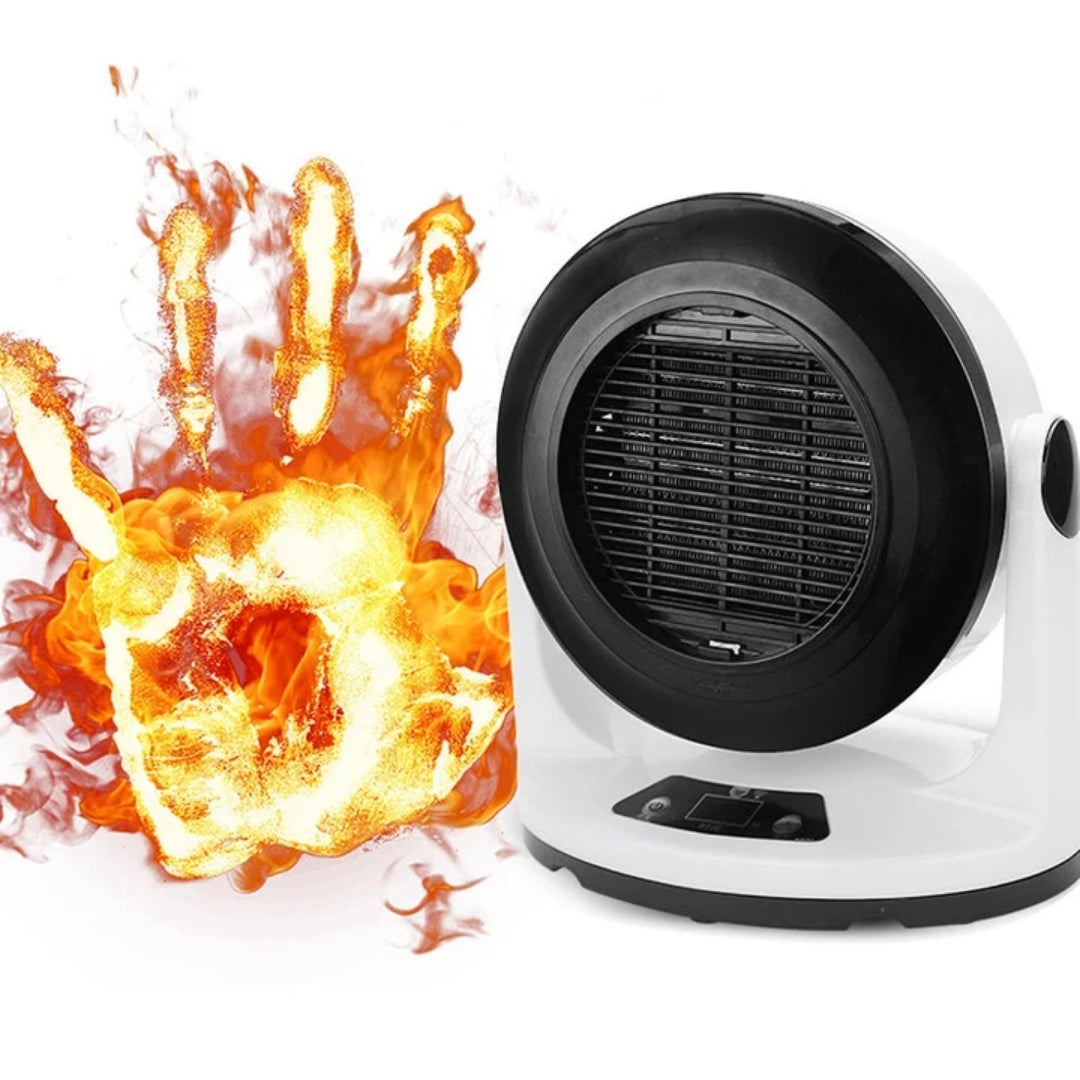 Compact Ceramic Heater 1000W with Timer and Remote Control for Fast Thermal Comfort and Efficient Heating | Sansoti