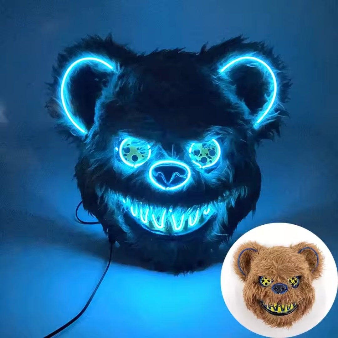 Verlicht LED Gezichtsmasker met Kleurwisseling voor Feesten Cosplay en Themafeesten Sfeerverlichting | Sansoti