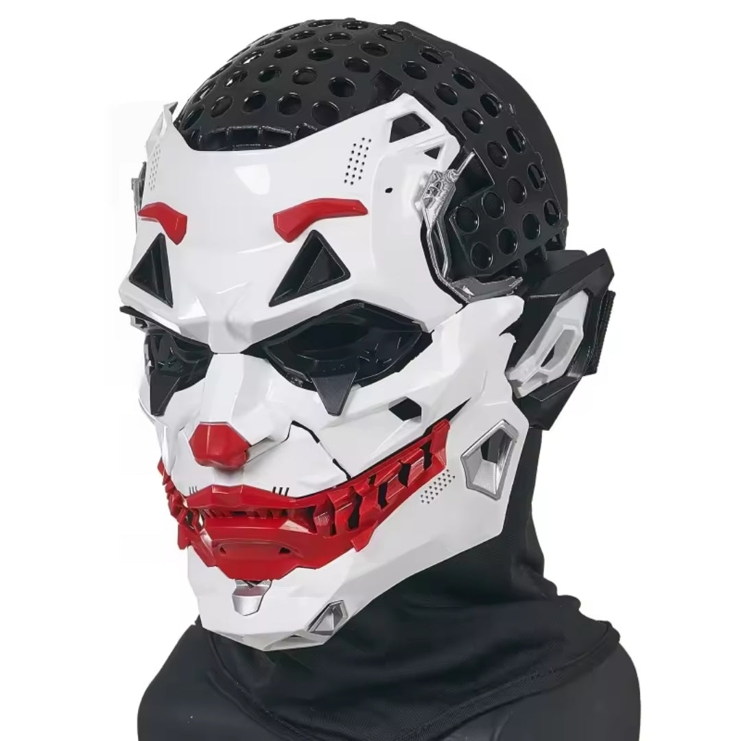 Volledig Gezichtsmasker Cyberpunk Clown PVC met Haaropties Halloween Cosplay Verkleedpartij Carnaval | Sansoti