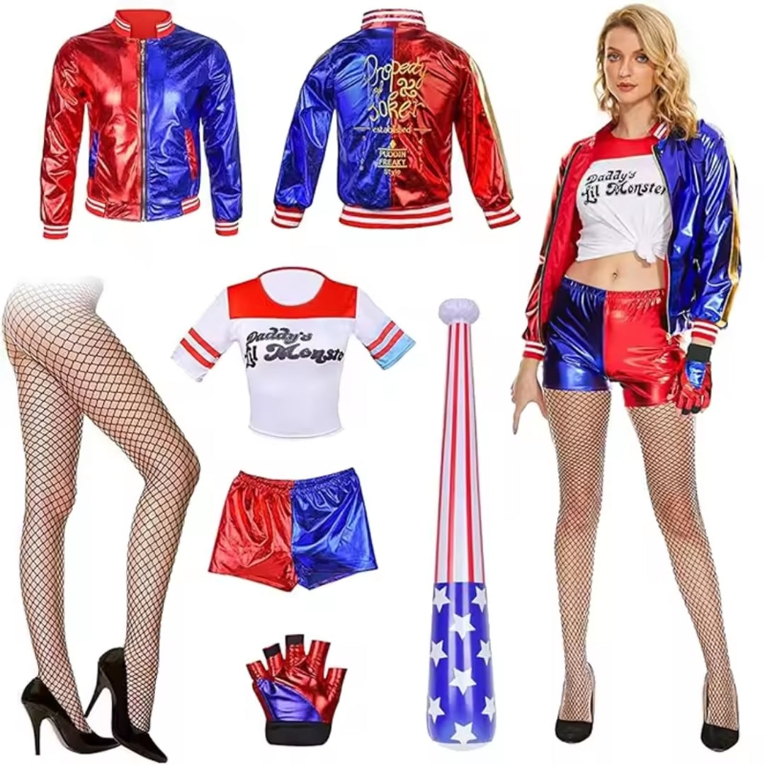 Complete Clown Costume with Jacket and Trousers Halloween Cosplay Party Carnival Children Adults | Sansoti