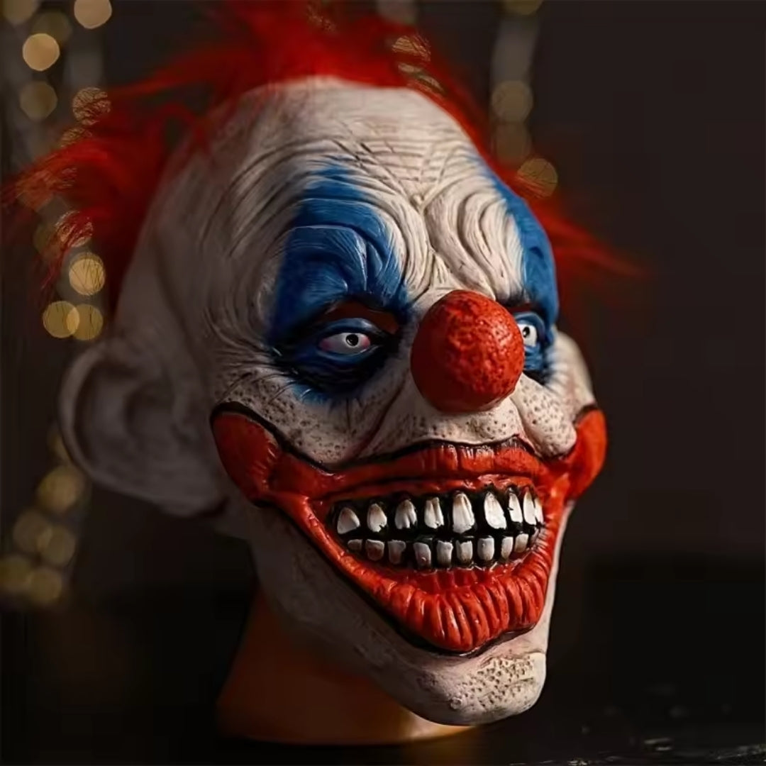 Clown Mask Latex Horror Full Face Halloween Party Costume Terrifying Laughing Creepy Carnival | Sansoti