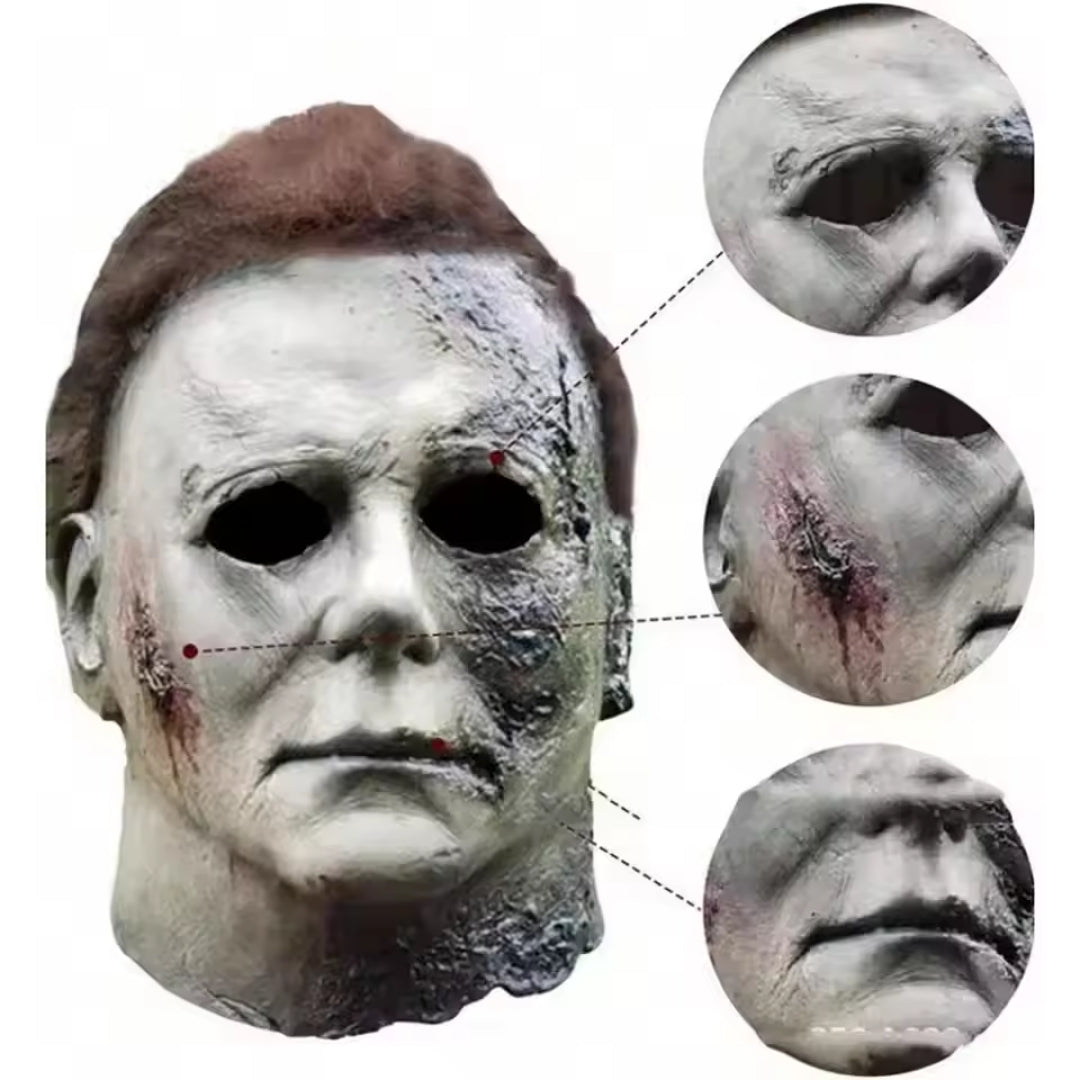 Horror Mask Adults Silicone Full Face Halloween Party Cosplay Costume Party Creepy Realistic | Sansoti