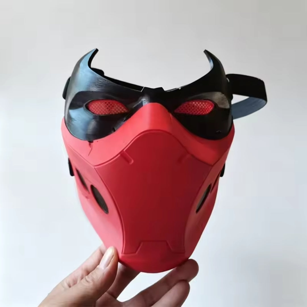 Cosplay Halfmasker Superheld Rood Kunststof Unisex Accessoire voor Themafeesten Halloween Carnaval Evenementen | Sansoti