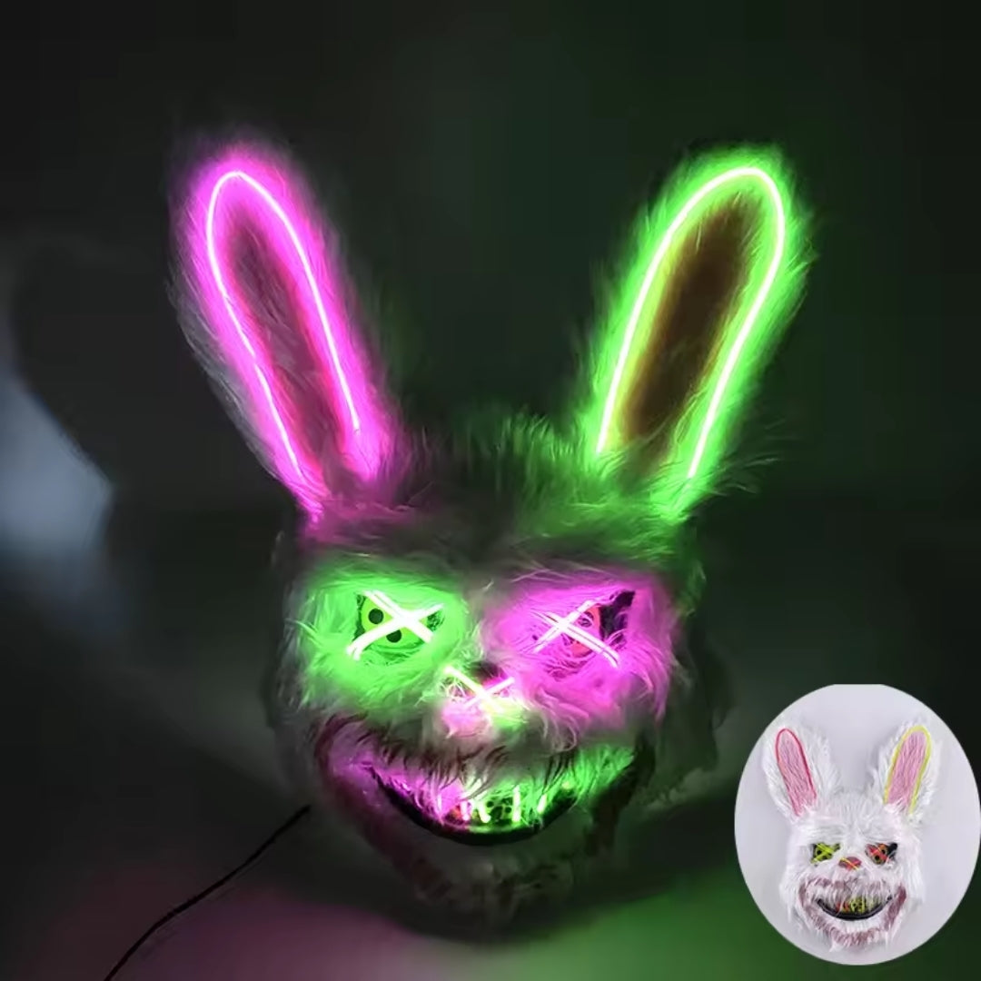 Verlicht LED Gezichtsmasker met Kleurwisseling voor Feesten Cosplay en Themafeesten Sfeerverlichting | Sansoti