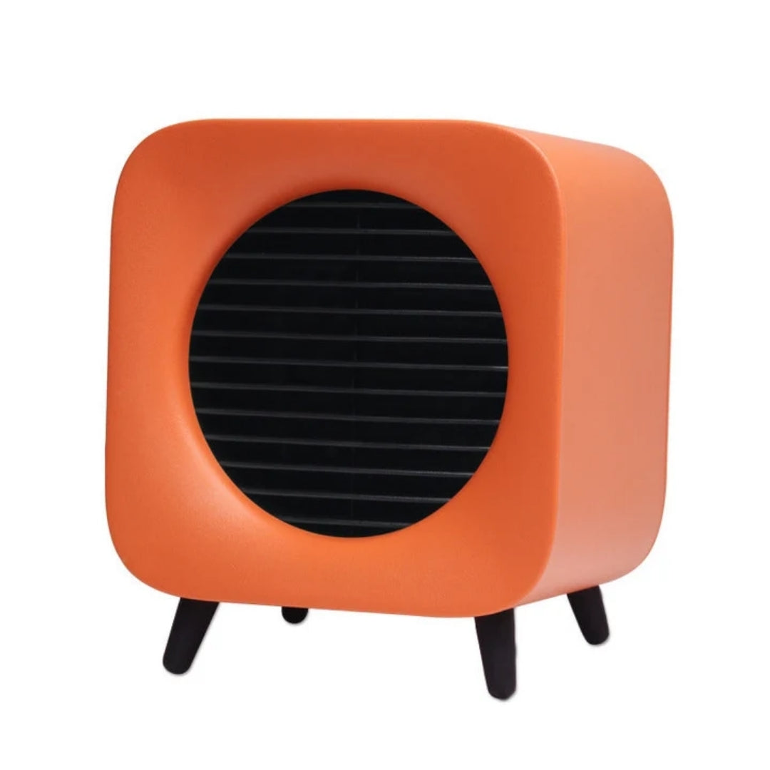 Compacte Elektrische Kachel 700W Draagbaar Verwarmingstoestel Oranje Wit Geel Voor Kantoor En Thuis Gebruik | Sansoti