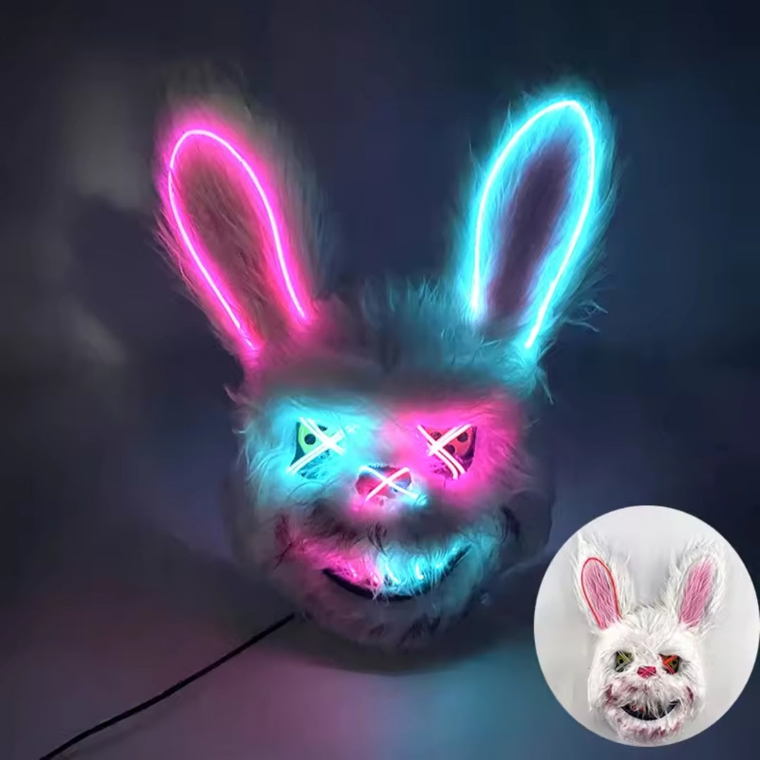 Verlicht LED Gezichtsmasker met Kleurwisseling voor Feesten Cosplay en Themafeesten Sfeerverlichting | Sansoti