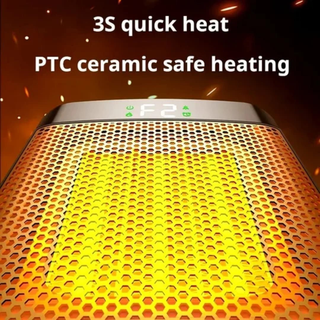Ceramic Heater Outlet 400W PTC Heating Bedroom Office Plug-In Wall Heater Compact Energy-Efficient | Sansoti
