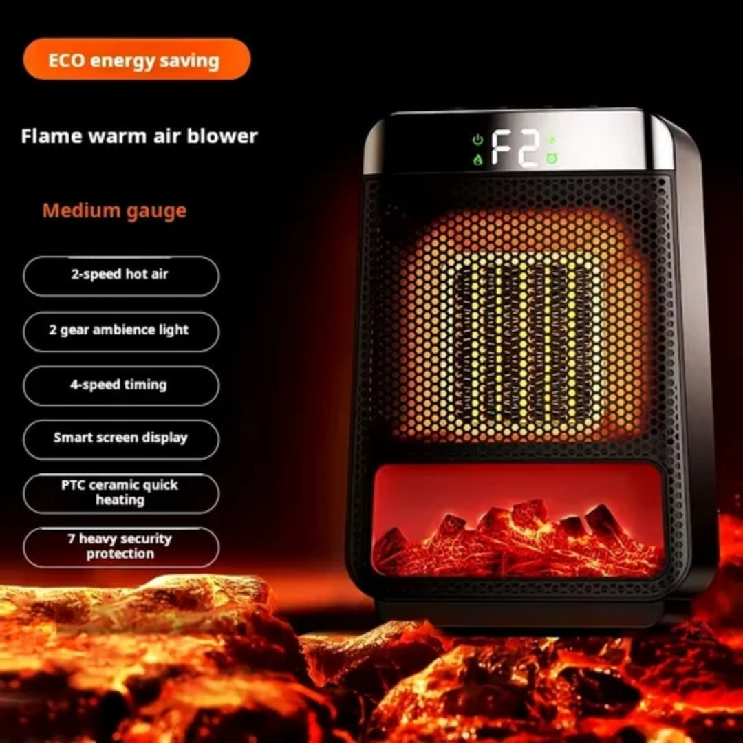Ceramic Heater Outlet 400W PTC Heating Bedroom Office Plug-In Wall Heater Compact Energy-Efficient | Sansoti