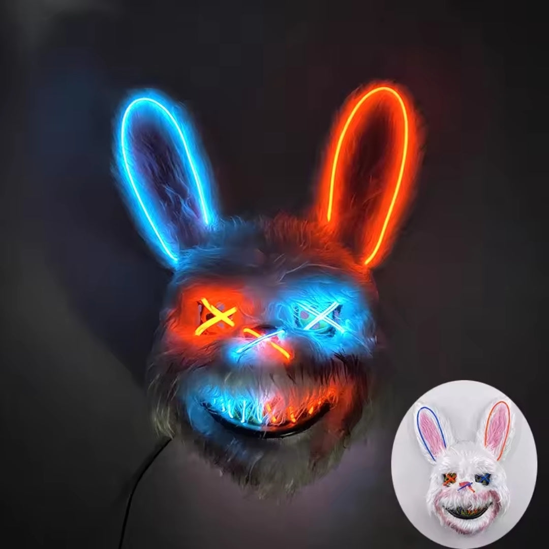Verlicht LED Gezichtsmasker met Kleurwisseling voor Feesten Cosplay en Themafeesten Sfeerverlichting | Sansoti