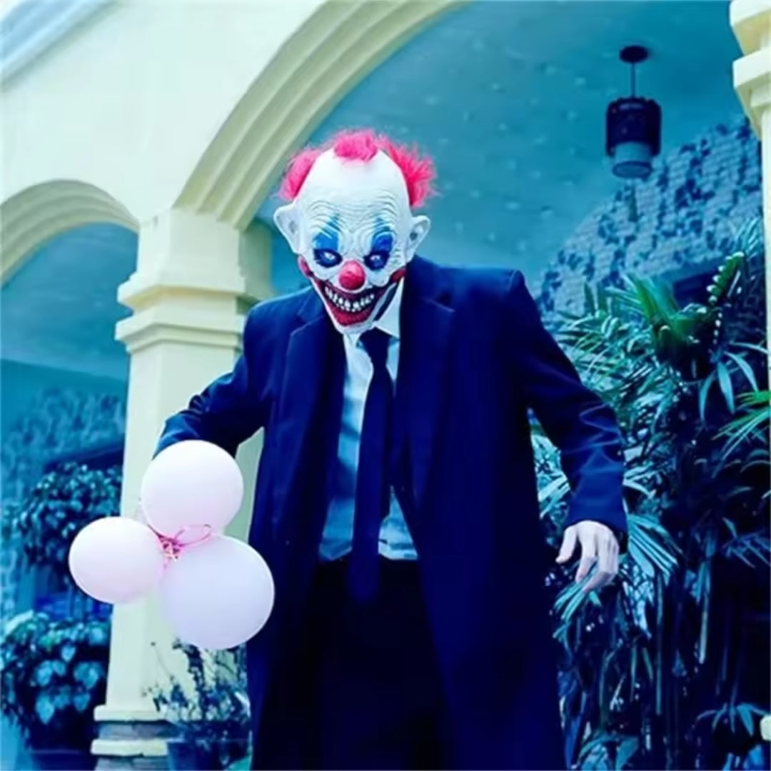 Clown Mask Latex Horror Full Face Halloween Party Costume Terrifying Laughing Creepy Carnival | Sansoti