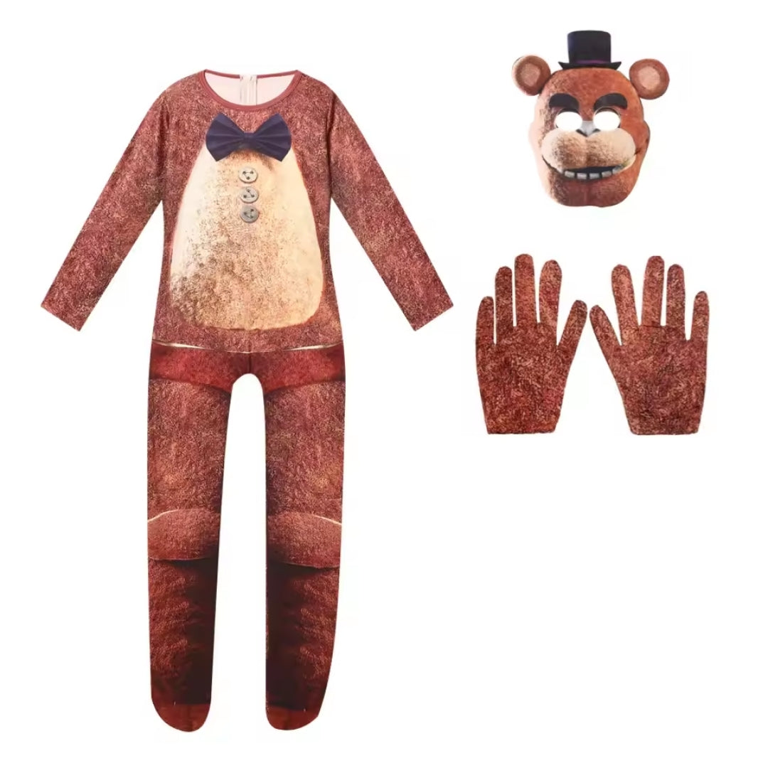 Jumpsuit Cosplay Haas Kind Unisex Polyester Bruin Oranje Verkleedkleding Halloween Carnaval Feest Kostuum | Sansoti