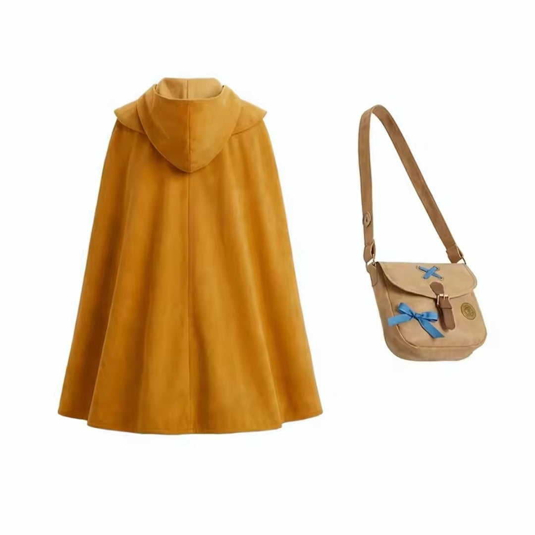 4-Delig Verkleedkostuum Mysterie-Serie voor Meisjes met Cape en Tas Polyester 4-12 Jaar Fantasiespel | Sansoti