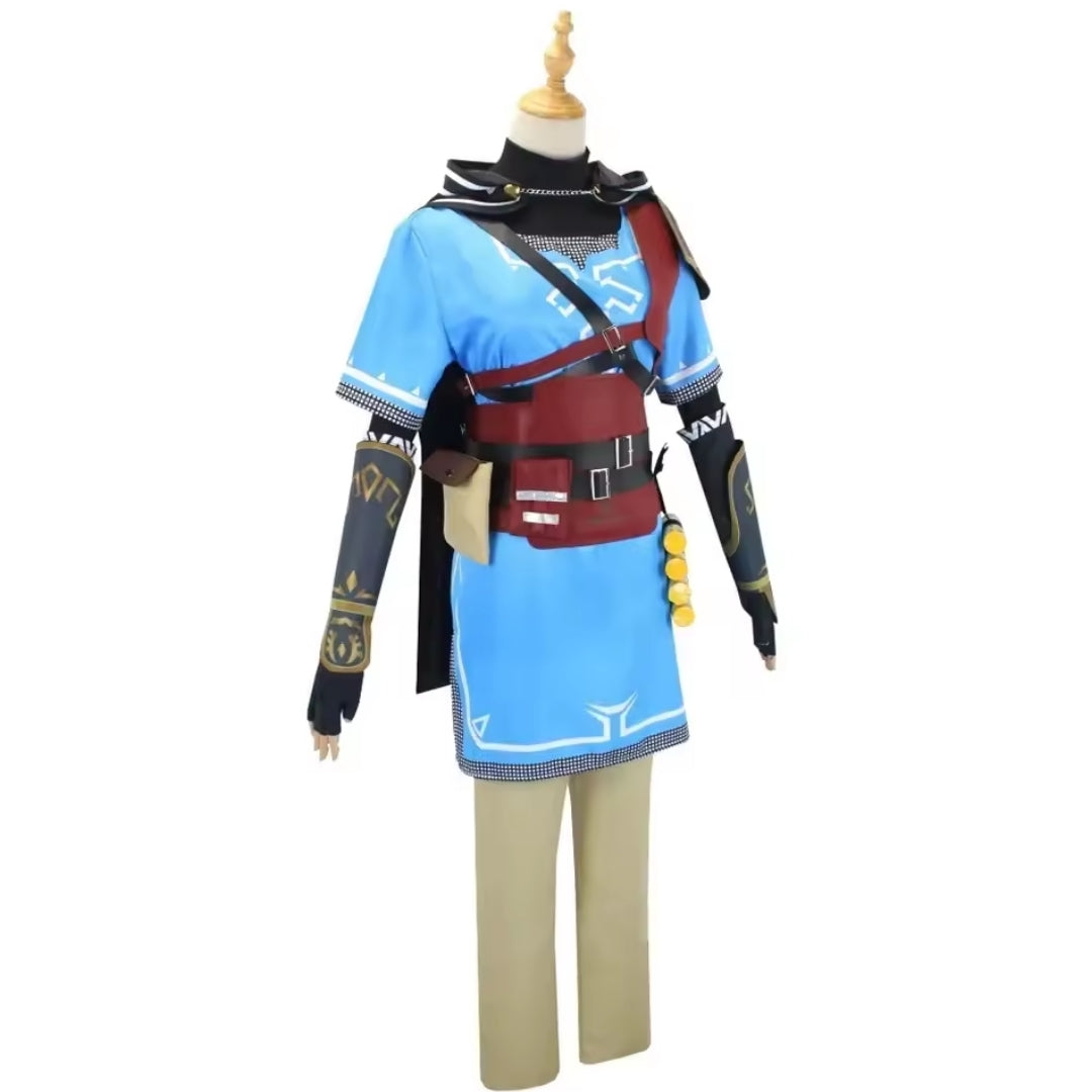 Fantasy Adventurer Cosplay Costume Green for Children and Adults Party Halloween Carnival Fancy Dress | Sansoti
