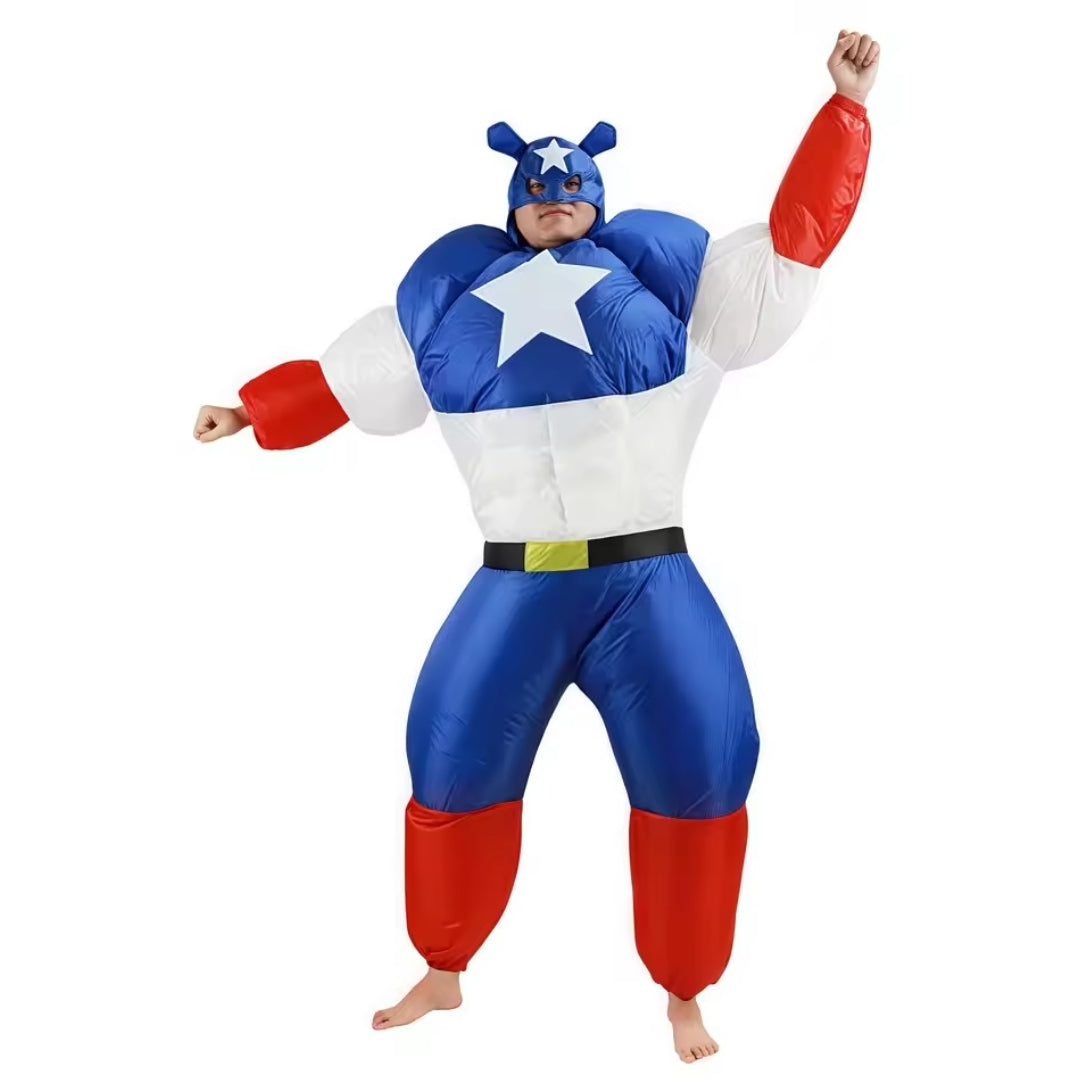 Costume de super-héros gonflable unisexe, combinaison pour Halloween, carnaval, cosplay, fête et soirée pour adultes | Sansoti