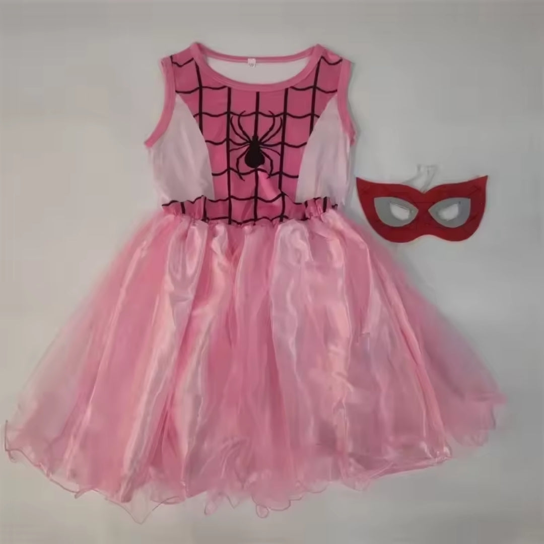 Superheldenpak Kinderen Spinnendesign Polyester Verkleedkostuum Halloween Carnaval Feest Uniseks Outfit | Sansoti