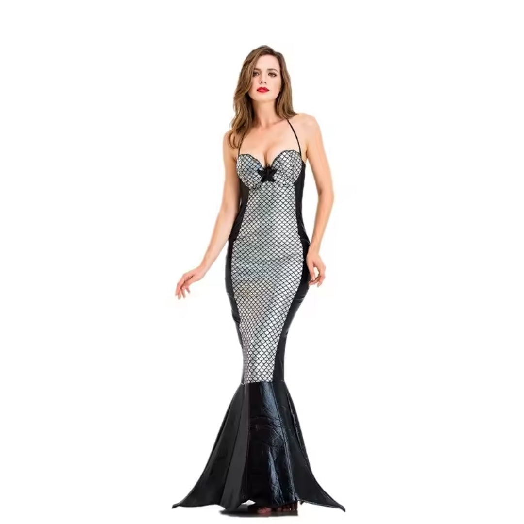 Mermaid Princess Cosplay Dress for Girls | Fantasy Costume Outfit Carnival Parties Birthday Mermaid | Sansoti
