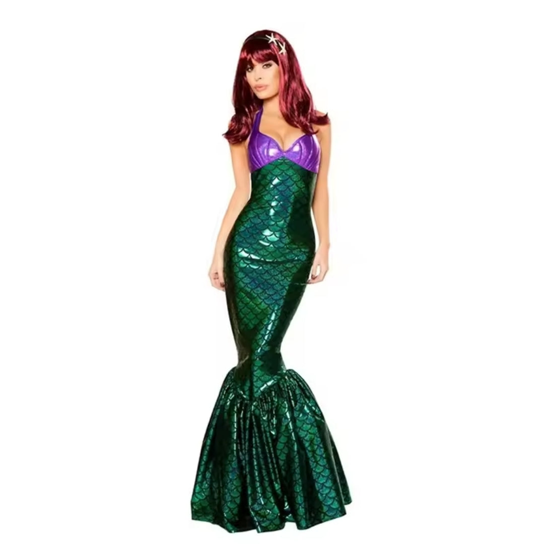 Mermaid Princess Cosplay Dress for Girls | Fantasy Costume Outfit Carnival Parties Birthday Mermaid | Sansoti