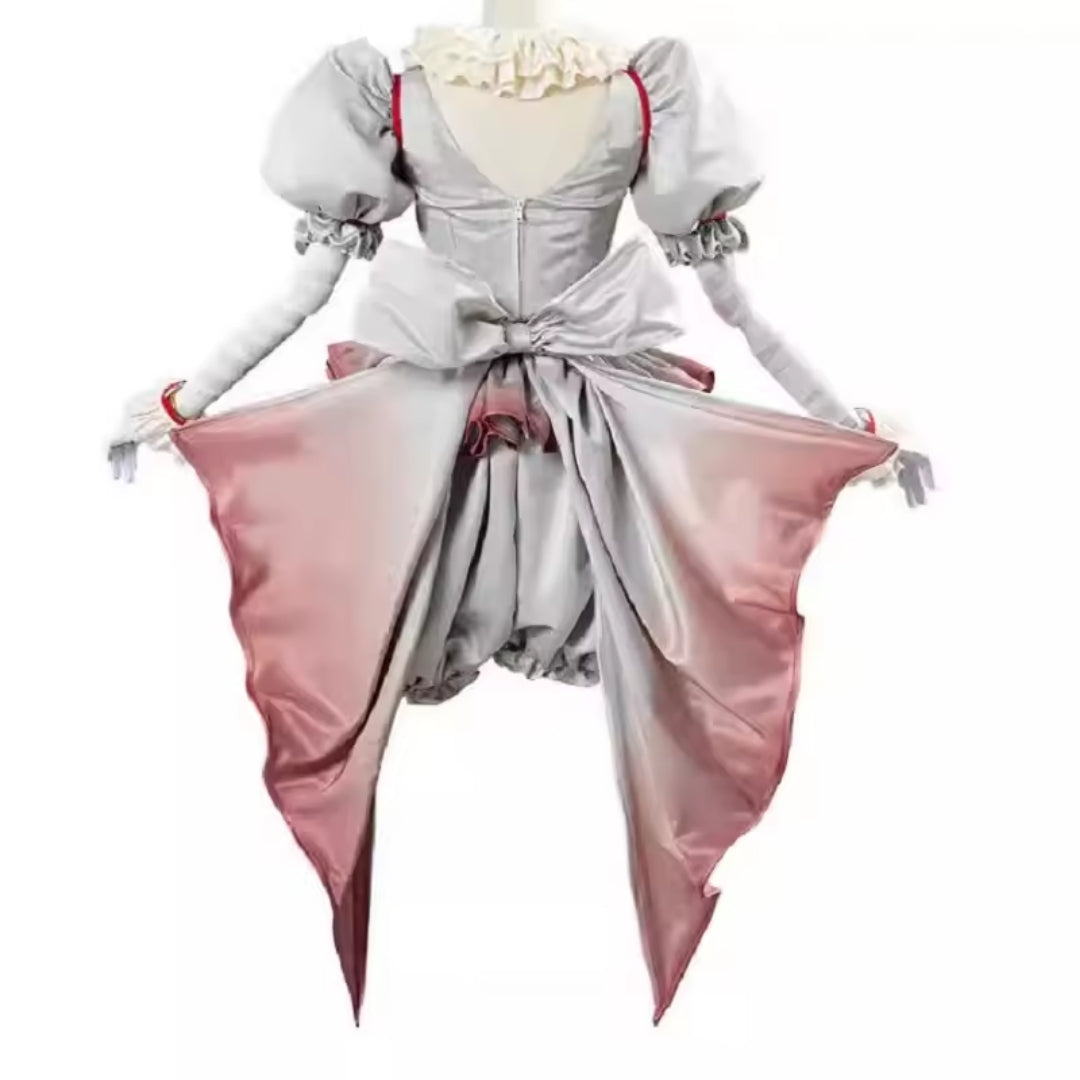 Horror Clown Kostuum Dames Tweedelig Pennywise Carnaval Halloween Verkleedoutfit Cosplay Feest Outfit | Sansoti
