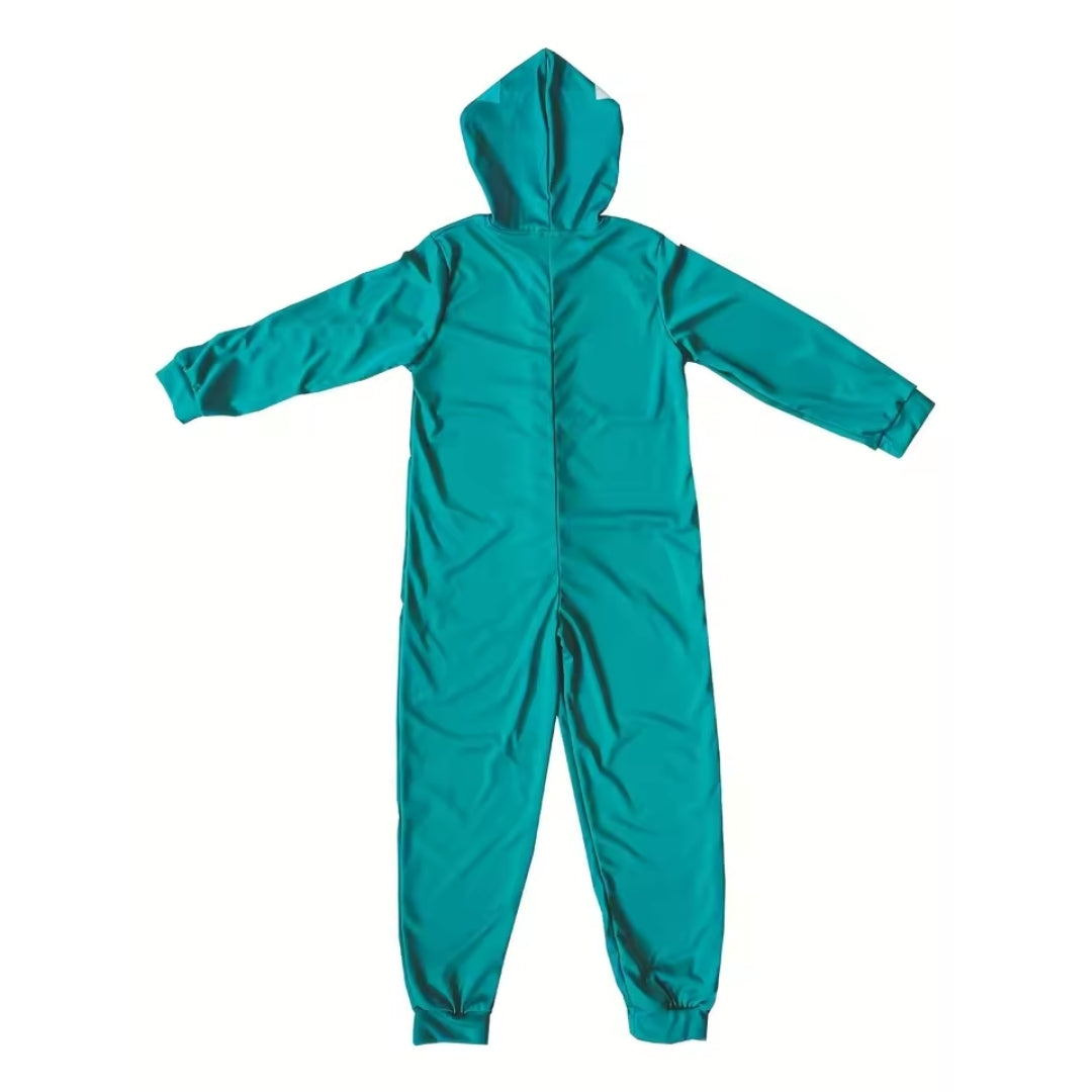 Pixel Jumpsuit for Children Cosplay Outfit Unisex Polyester Costume Halloween Carnival Party | Sansoti