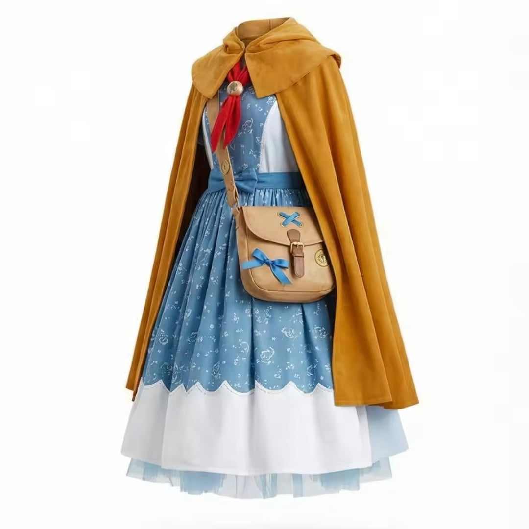 4-Delig Verkleedkostuum Mysterie-Serie voor Meisjes met Cape en Tas Polyester 4-12 Jaar Fantasiespel | Sansoti