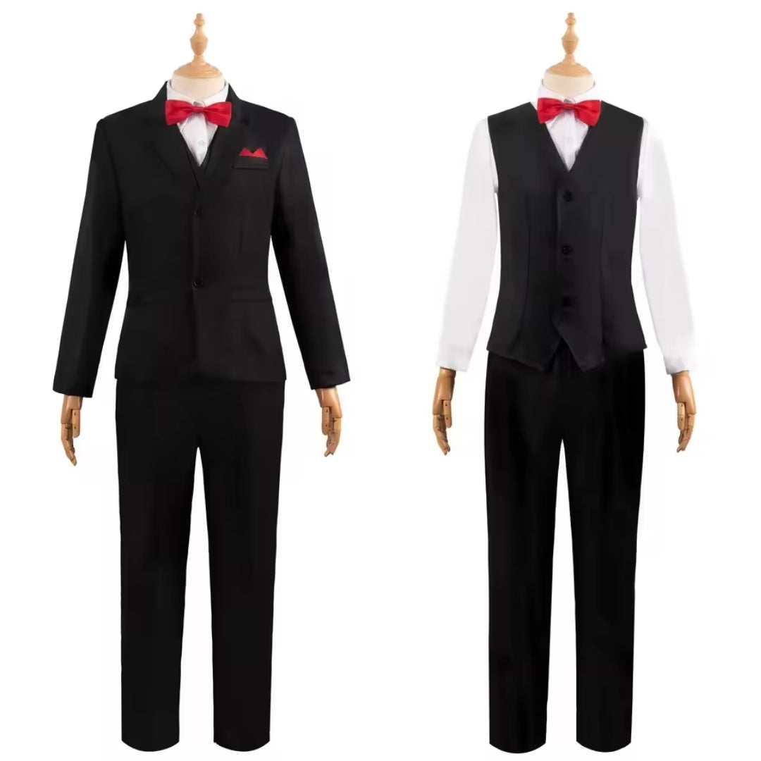 Horror-Cosplay-Set mit mehrlagigem Outfit aus Polyester für Erwachsene, Halloween-, Karnevals-, Verkleidungs- und Partykleidung | Sansoti