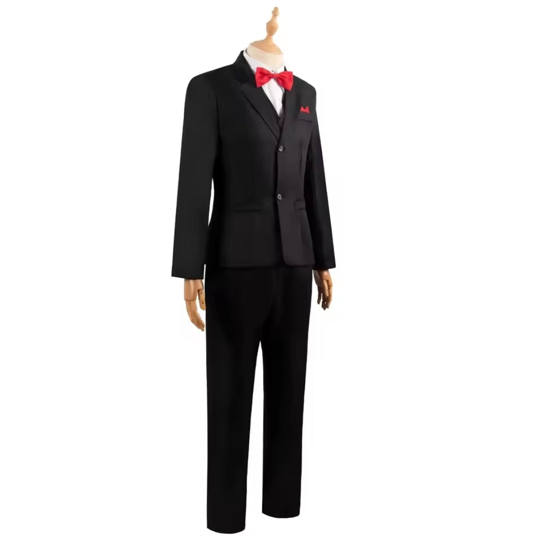 Horror-Cosplay-Set mit mehrlagigem Outfit aus Polyester für Erwachsene, Halloween-, Karnevals-, Verkleidungs- und Partykleidung | Sansoti
