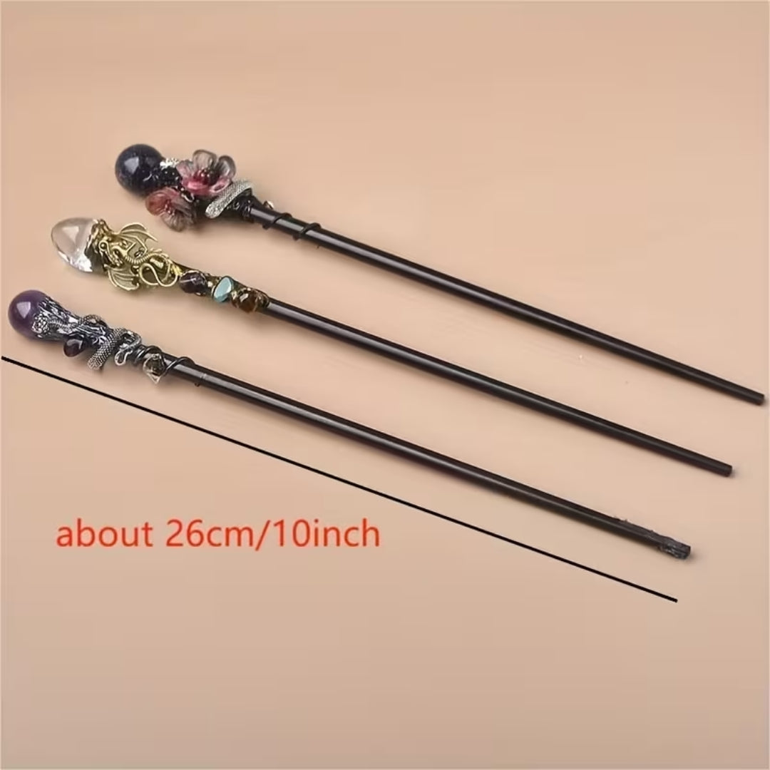 Decorative Crystal Wand for Fancy Dress Party Halloween Cosplay Witch Wizard Costume Accessory | Sansoti