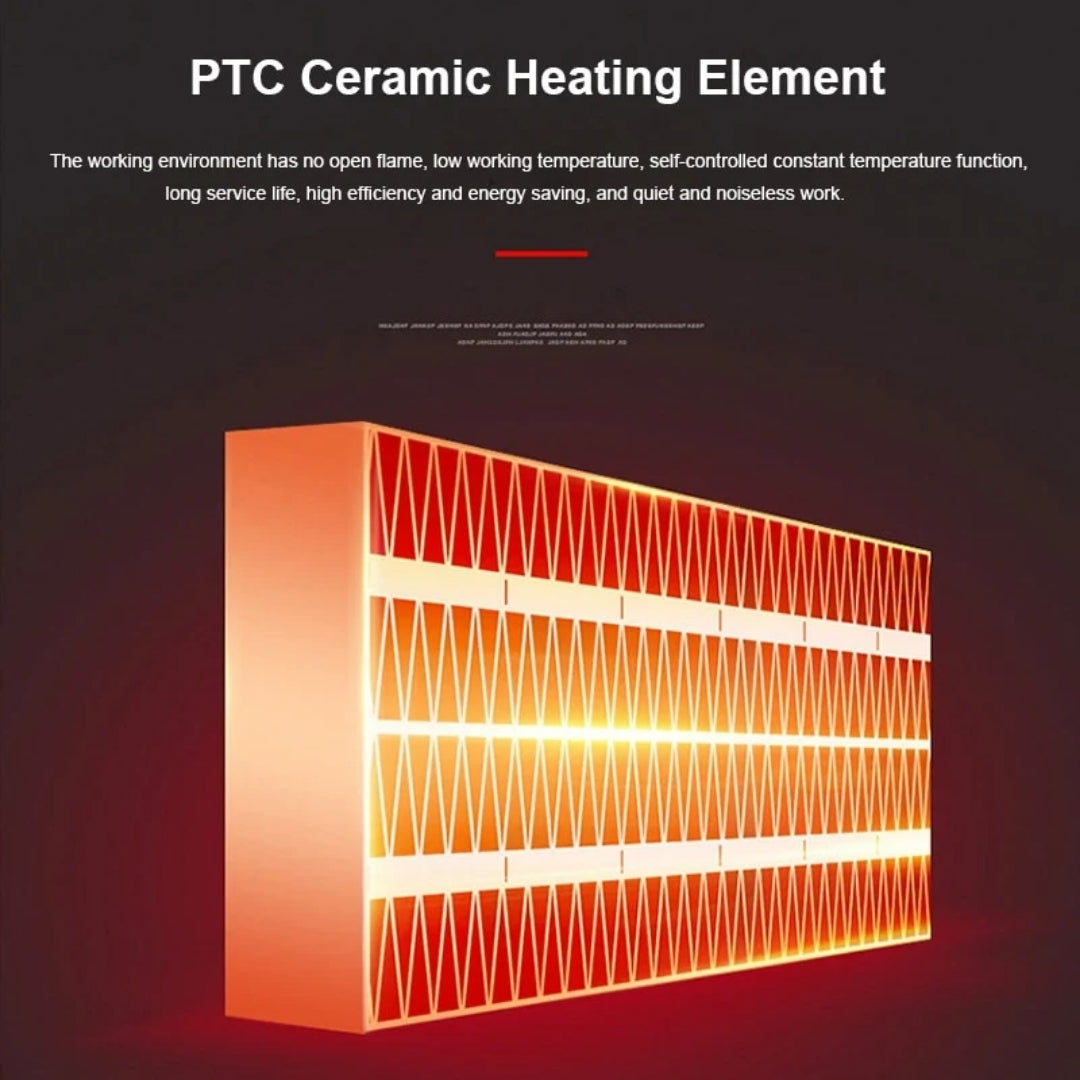 Compacte Mini Kachel 500W met Afstandsbediening Timer Warmteregeling Energiezuinig voor Kleine Ruimtes Kantoor | Sansoti