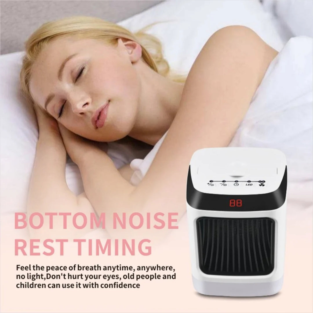 Compact Ceramic Heater 50W with Remote Control for Desk, Workspace, Home Office, and Bedroom Warmth | Sansoti