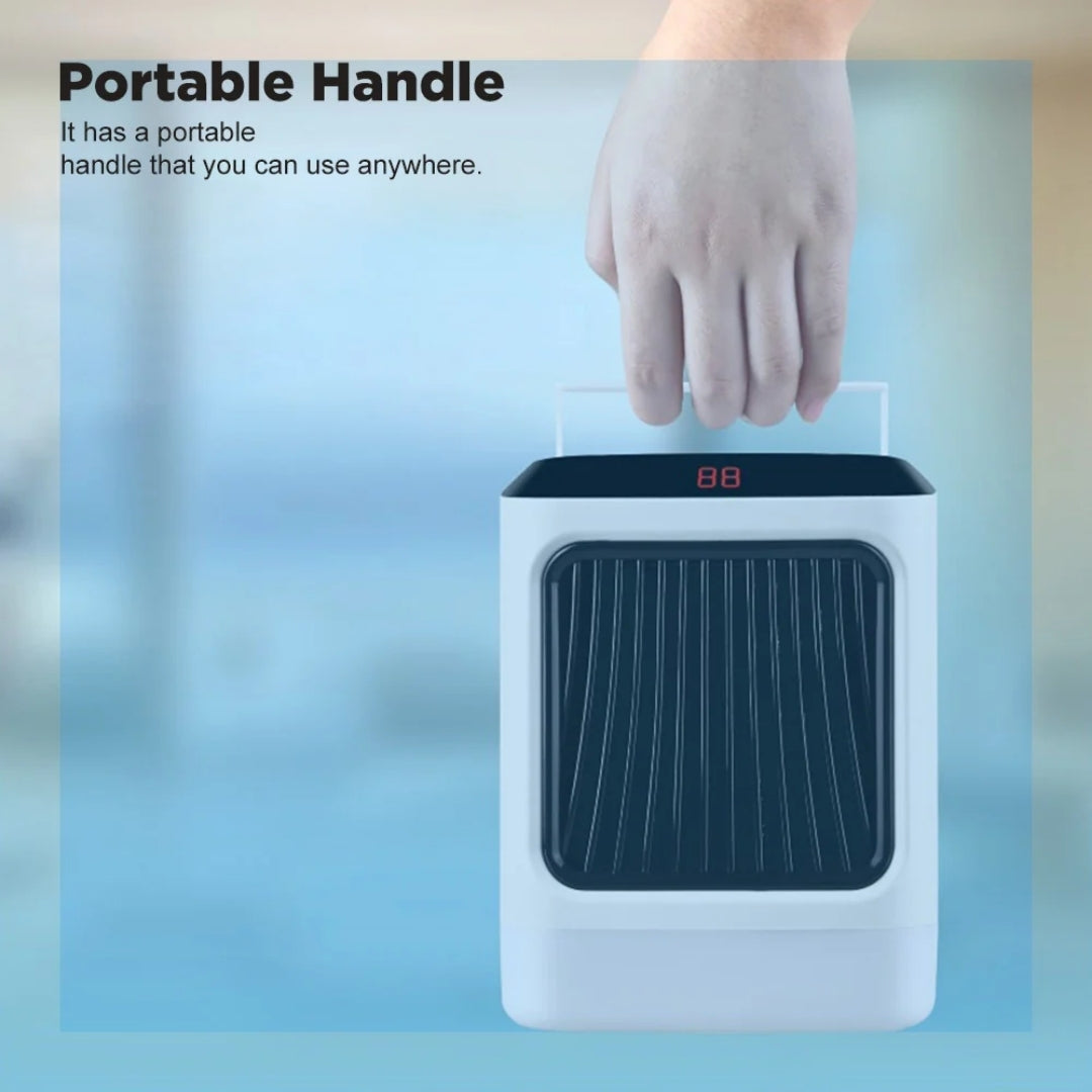 Compact Ceramic Heater 50W with Remote Control for Desk, Workspace, Home Office, and Bedroom Warmth | Sansoti