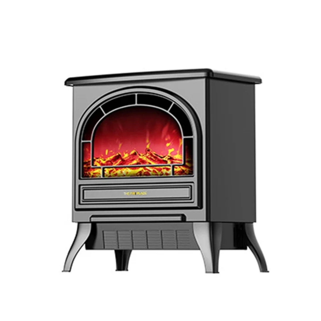 Sfeerverwarmer Elektrisch 1800W Kwartsbuisverwarming 3D Vlameffect Afstandsbediening Woonkamer Sfeerhaard | Sansoti
