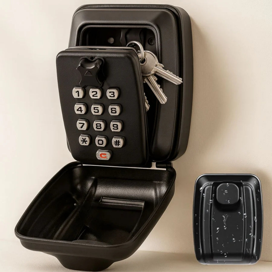 Wall-Mounted Key Safe with Combination Code Weatherproof | Secure Key Storage Box for Outdoors and Indoors | Sansoti