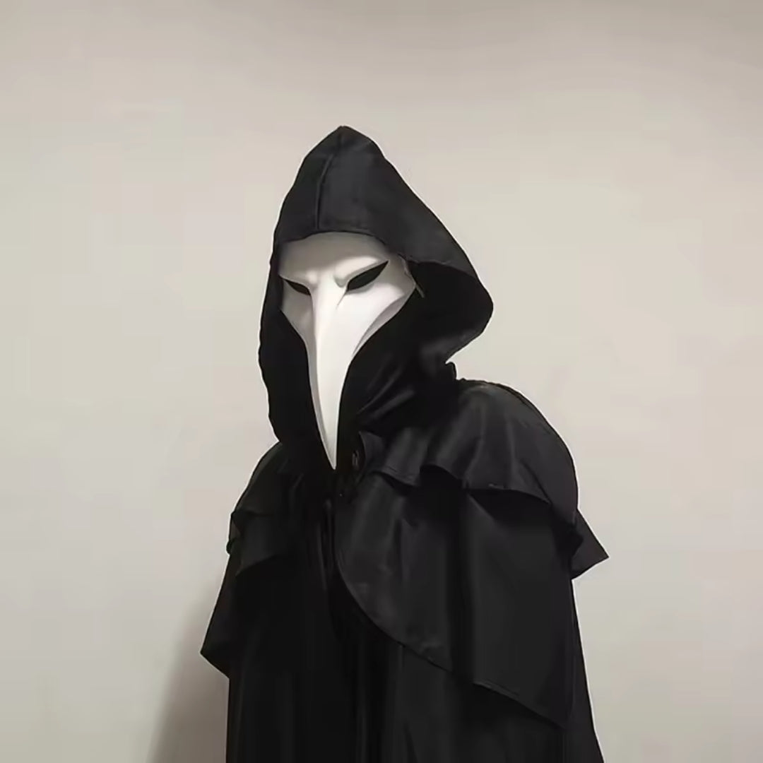 Pestdoktersmasker met Vogelbek PLA Zwart Unisex Horror Cosplay Halloween Feest Kostuum Accessoire Carnaval | Sansoti