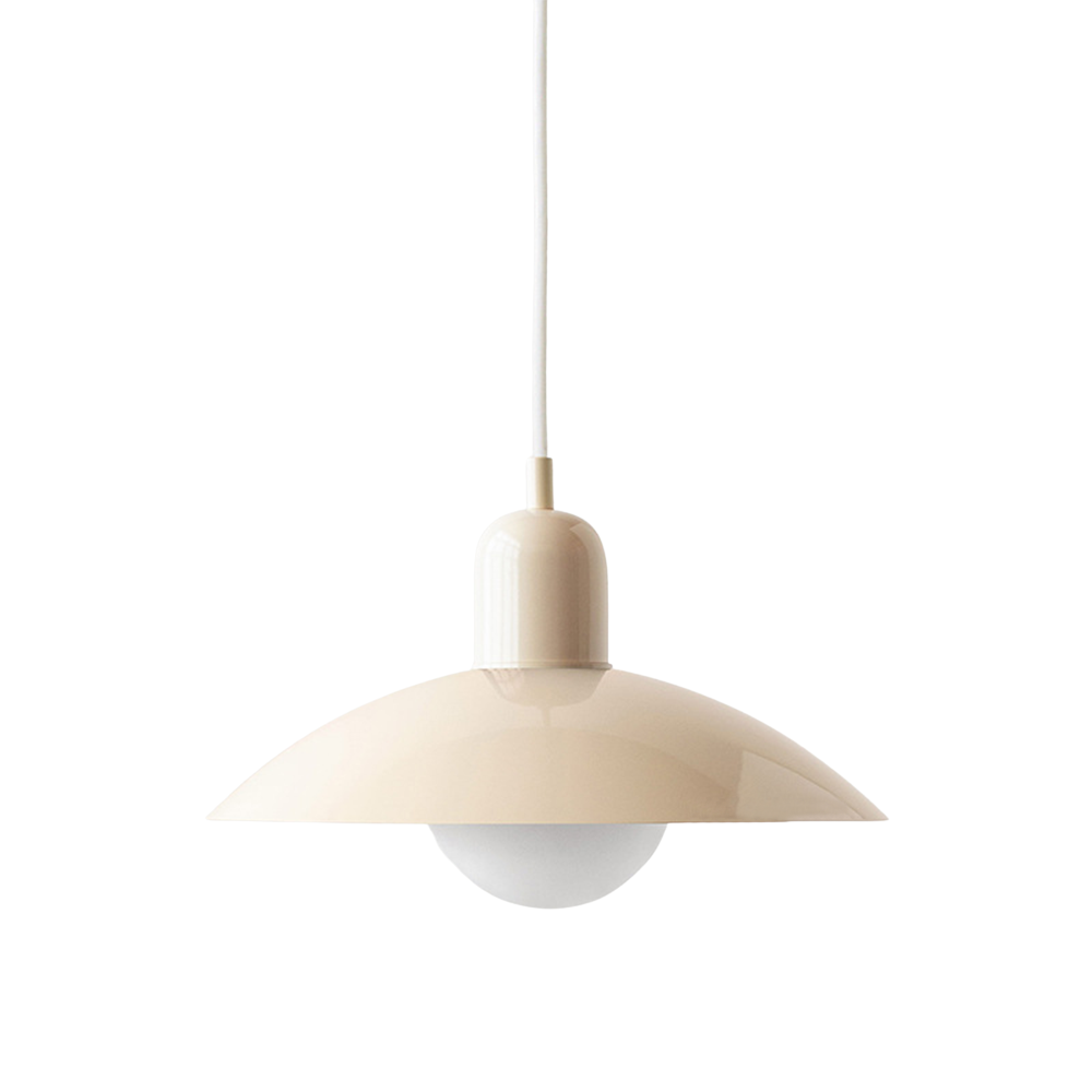 Macaron hanglamp Ø32 cm ijzer zwart wit eettafel verlichting Scandinavisch design keuken lamp modern minimalistisch | Sansoti