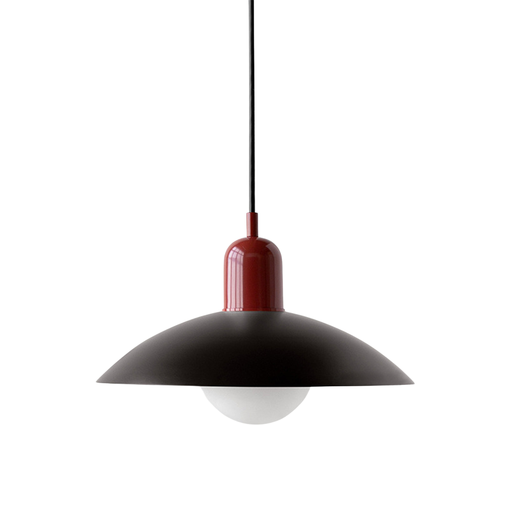 Macaron hanglamp Ø32 cm ijzer zwart wit eettafel verlichting Scandinavisch design keuken lamp modern minimalistisch | Sansoti