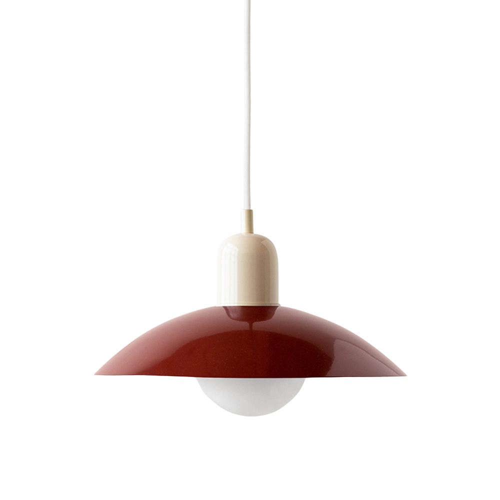 Macaron hanglamp Ø32 cm ijzer zwart wit eettafel verlichting Scandinavisch design keuken lamp modern minimalistisch | Sansoti