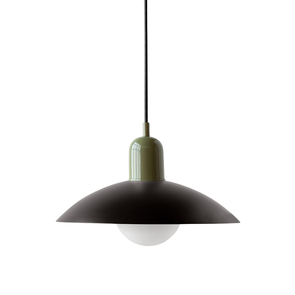 Macaron hanglamp Ø32 cm ijzer zwart wit eettafel verlichting Scandinavisch design keuken lamp modern minimalistisch | Sansoti