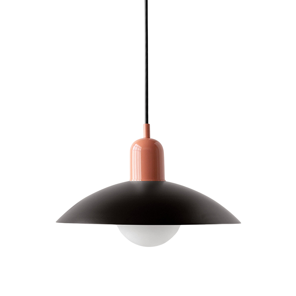 Macaron hanglamp Ø32 cm ijzer zwart wit eettafel verlichting Scandinavisch design keuken lamp modern minimalistisch | Sansoti