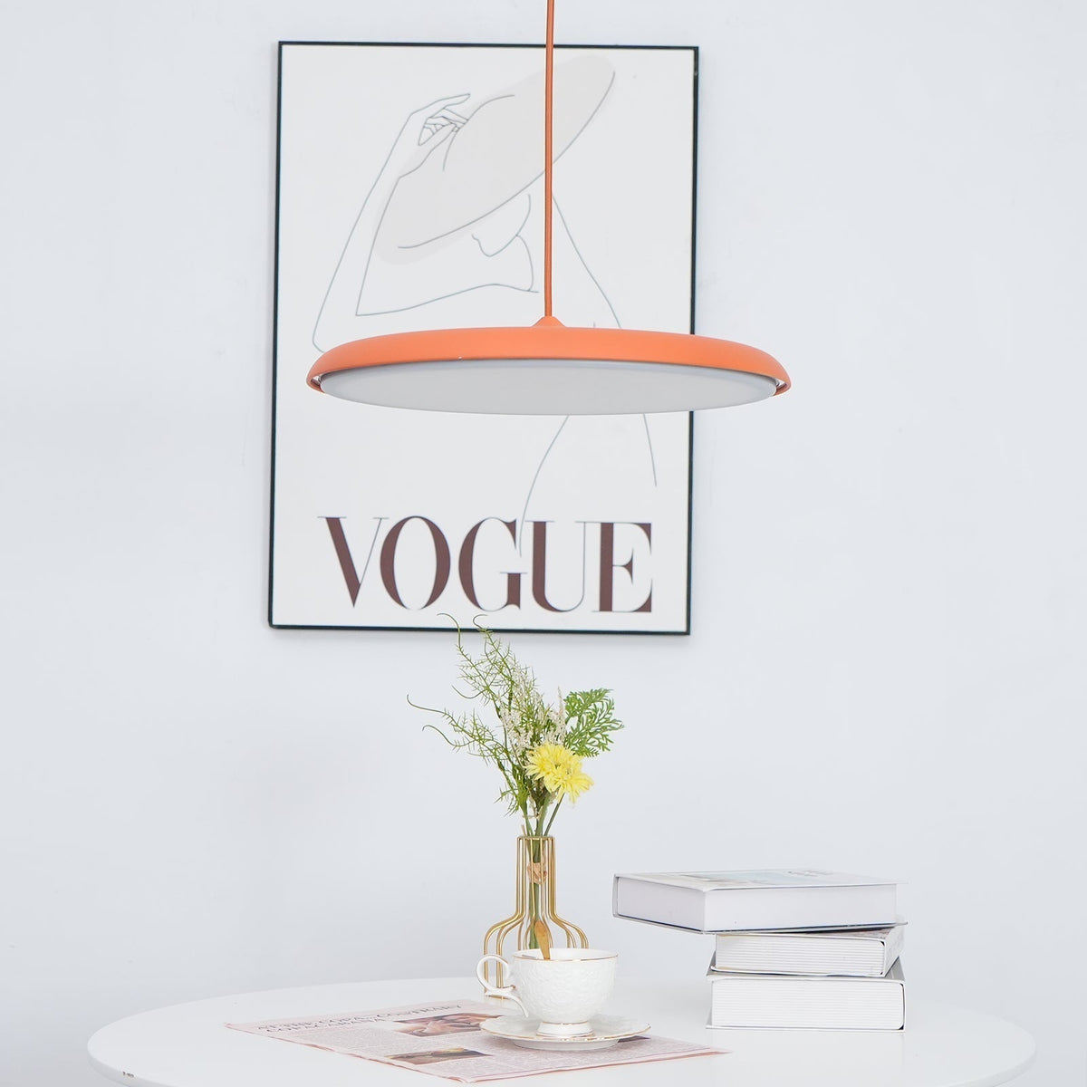 Pendelleuchte aus Metall und Acryl, dimmbar, für Kücheninsel, Esstisch und Wohnzimmer, Pastellfarben, minimalistisches Design | Sansoti
