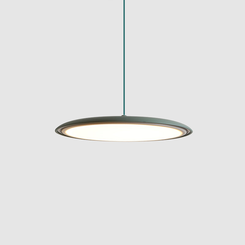 Pendelleuchte aus Metall und Acryl, dimmbar, für Kücheninsel, Esstisch und Wohnzimmer, Pastellfarben, minimalistisches Design | Sansoti