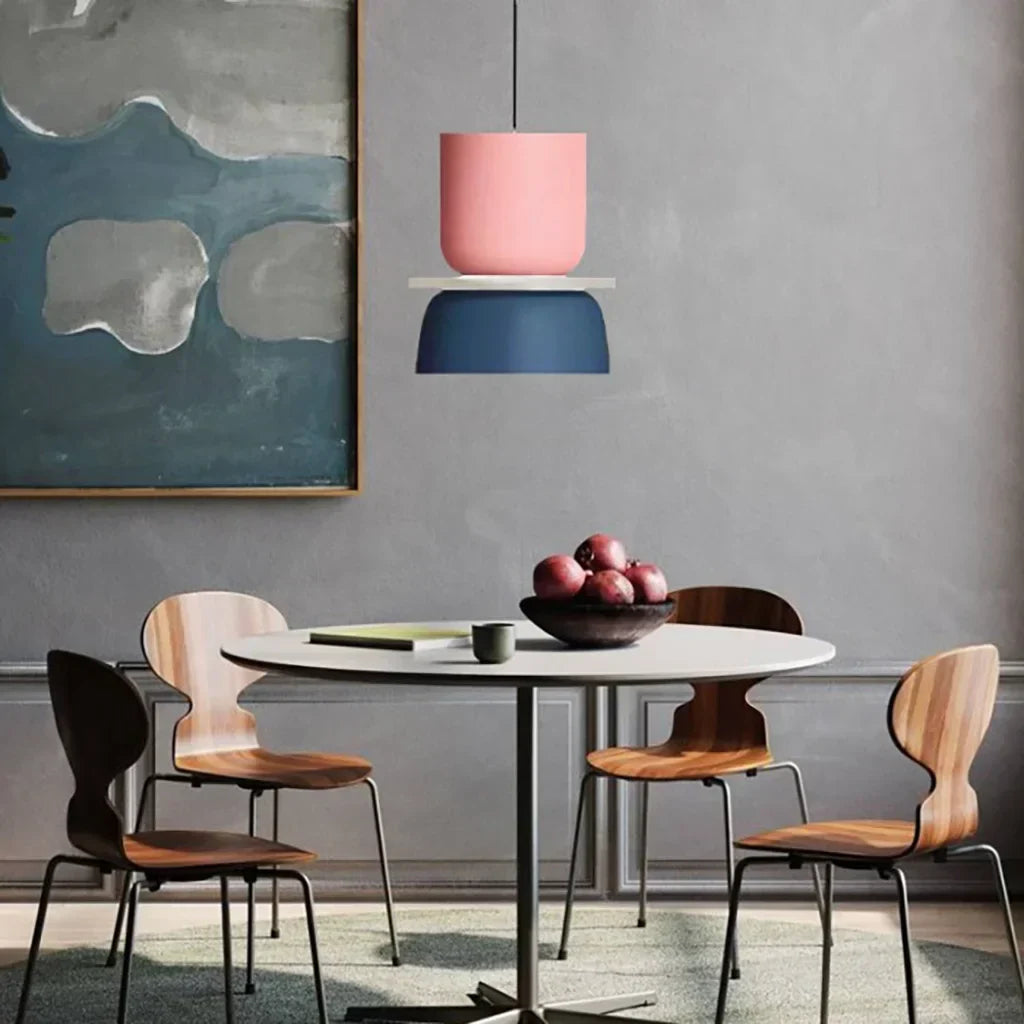 Hängeleuchte Acryl Farbblock Macaron Skandinavisch Nordisch E27 18-29cm Pastell Wohnzimmer Esszimmer | Restfield