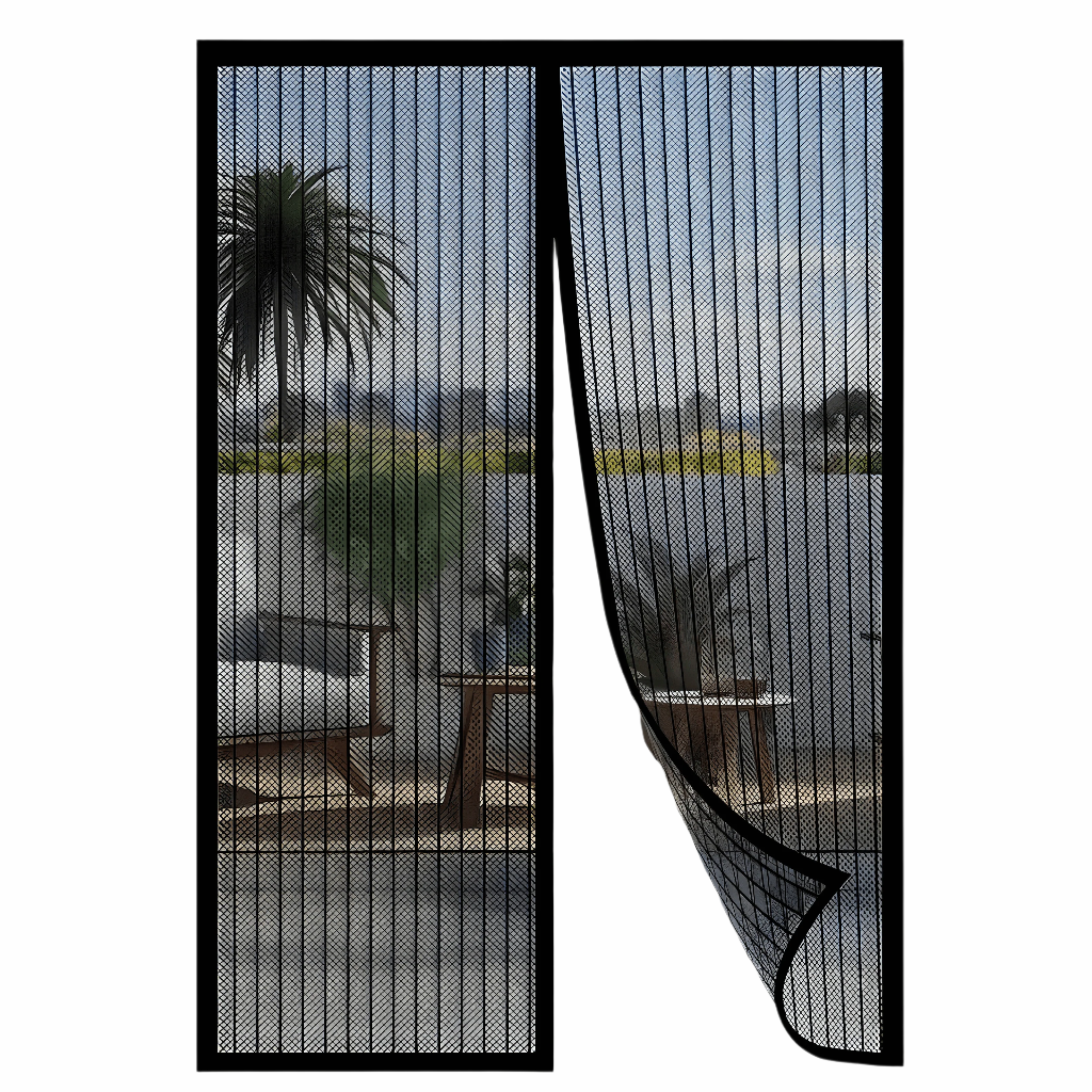 Magnetisch Vliegengordijn met Automatische Sluiting voor Deur 90x210 cm of 100x210 cm | Sansoti