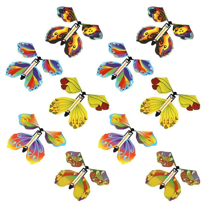 Vliegende Vlinders Verrassing Papier 12x11cm Set 15 Stuks Kaart Cadeau Verjaardag Feest Surprise Opwindbaar Decoratie | Sansoti