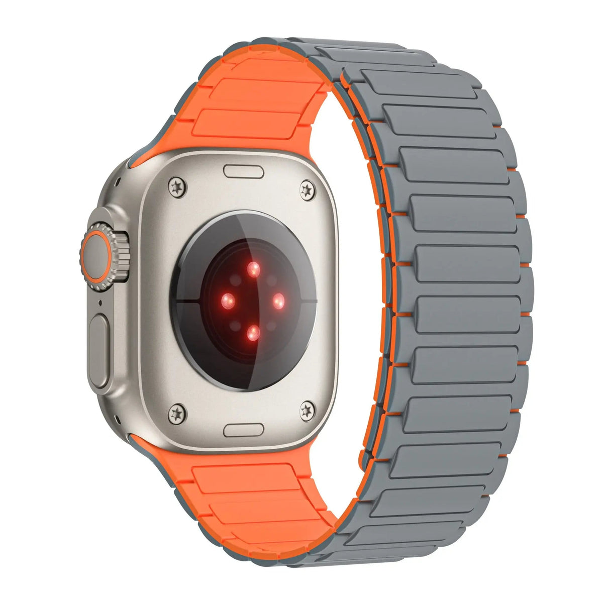 Magnetisches Silikonarmband für Smartwatch 38-49mm Verstellbares atmungsaktives Sportarmband Universell kompatibel | Sansoti