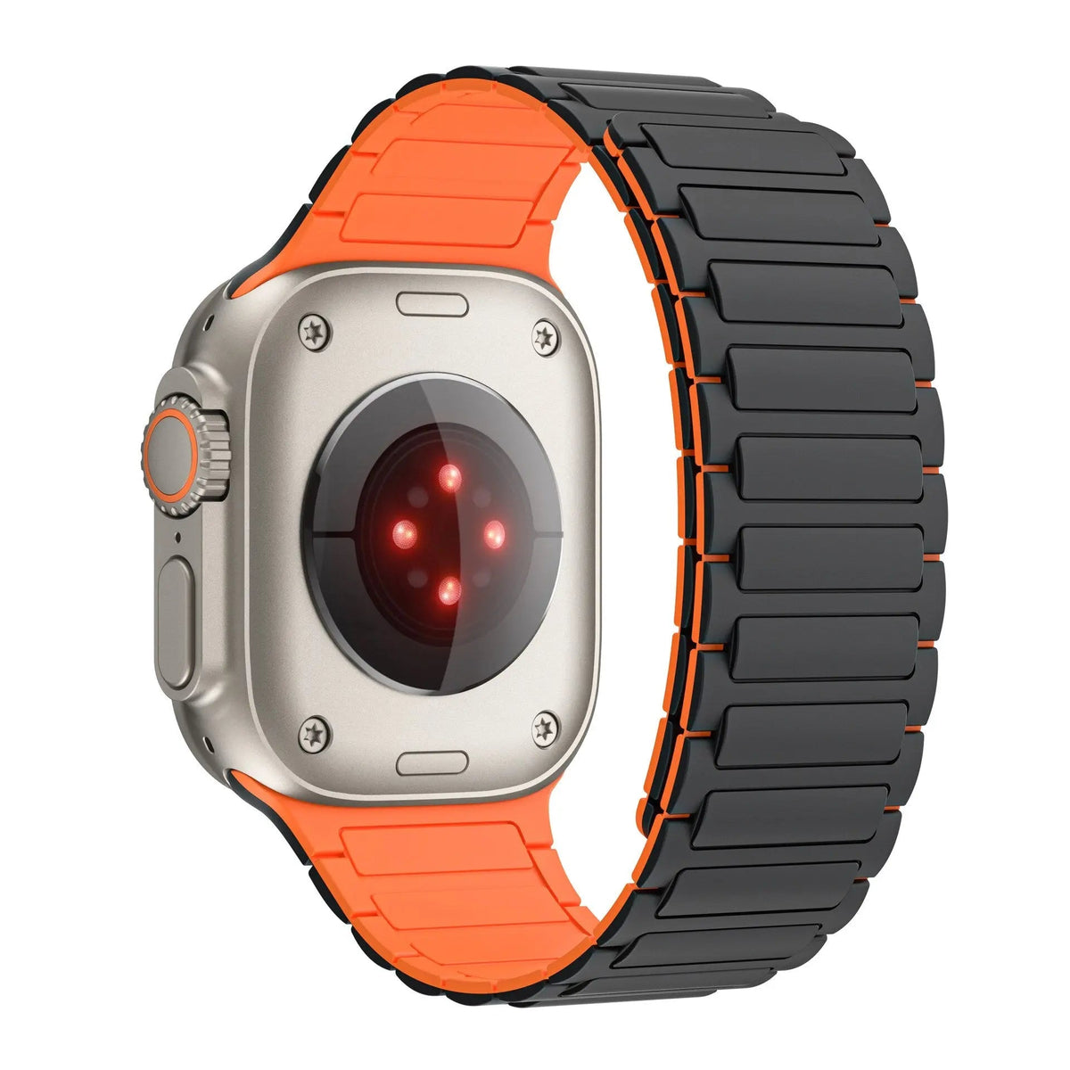 Magnetisches Silikonarmband für Smartwatch 38-49mm Verstellbares atmungsaktives Sportarmband Universell kompatibel | Sansoti