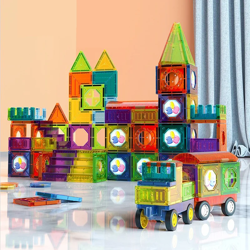 Magnetisch Bouwblokken Set 69-Delig – Educatief Constructiespeelgoed voor Creatieve Ontdekkingen | Sansoti
