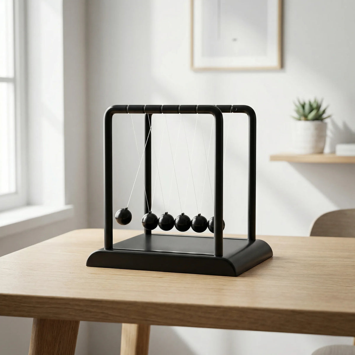 Magnetisch Kinetisch Bureau-ornament met Rustgevende Pendelbewegingen voor Ontspanning op Werkkamer en Kantoor | Sansoti